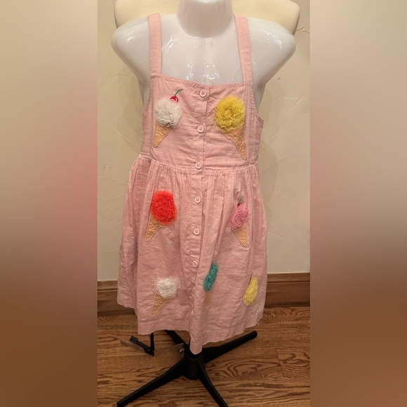 Mini Boden Light Pink Dress with Fun Appliqués - Picture 3 of 9